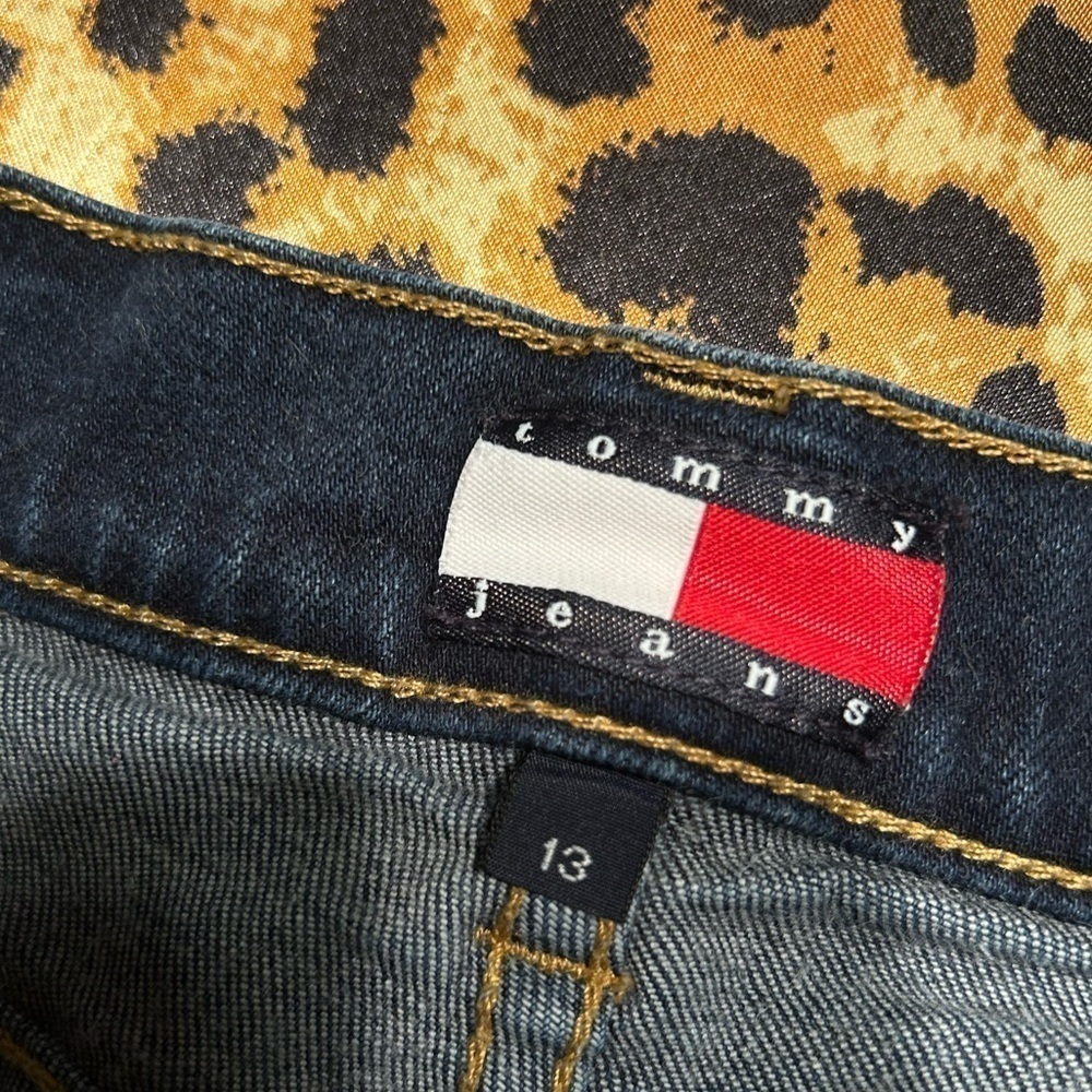Y2K Tommy Jeans Dark Wash Flared Jeans - Picture 3 of 7